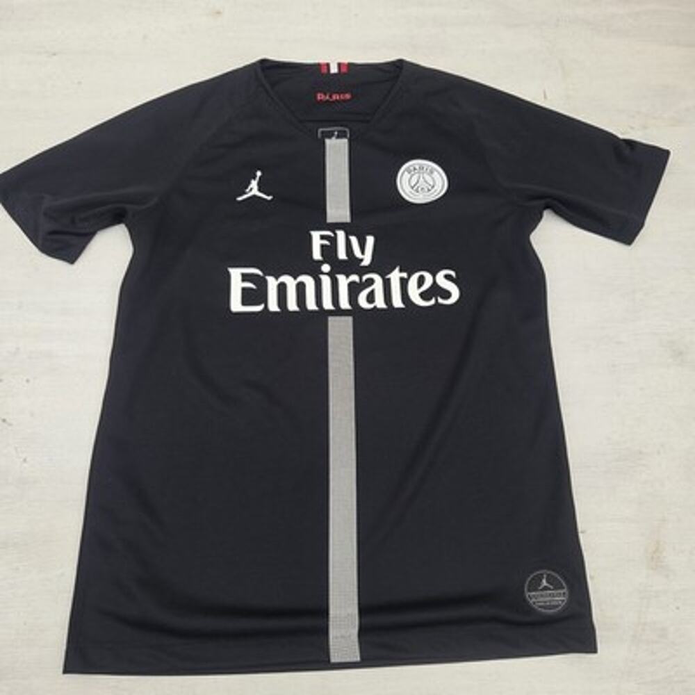 Paris Saint Germain Mbappe Jersey Youth XL Black Jordan Jumpman Fly Emirates #7